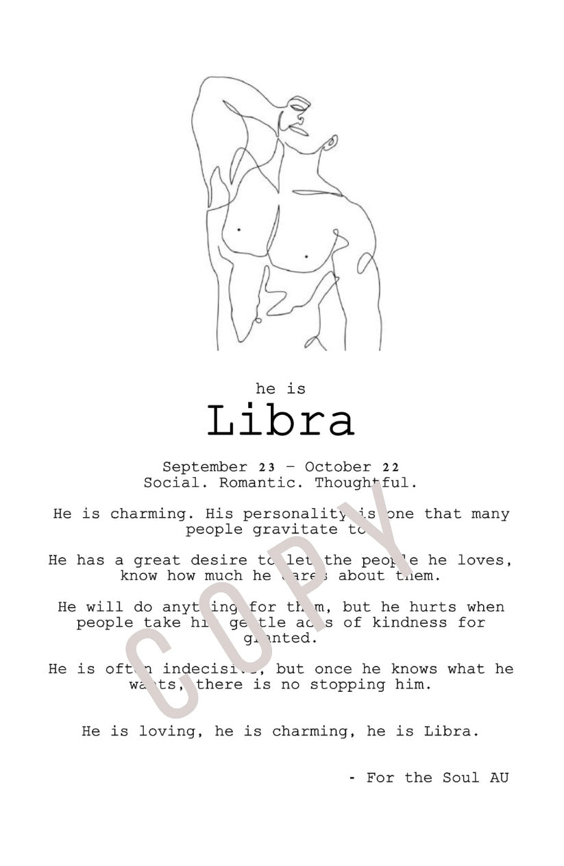 He is Libra