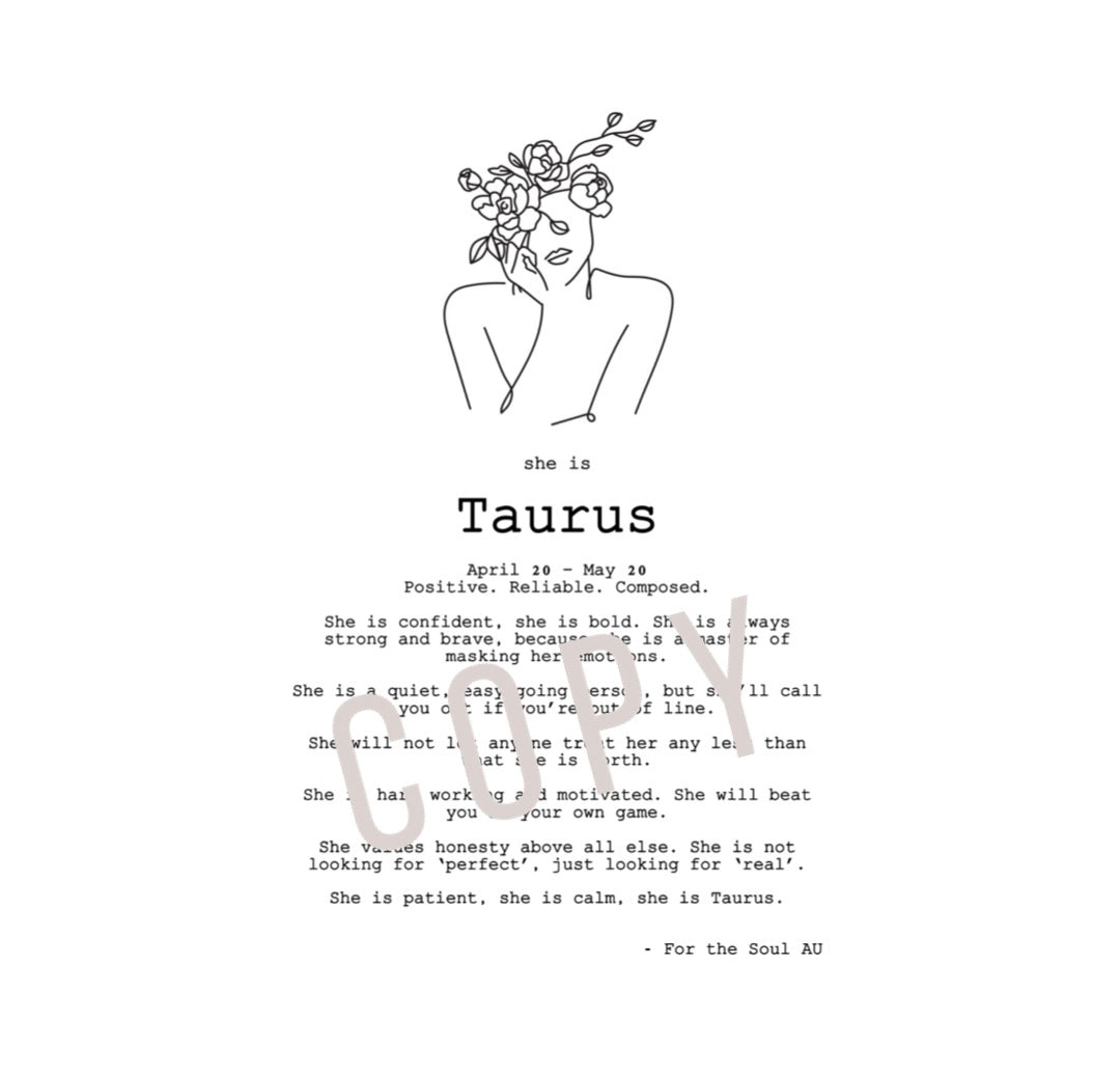 She is Taurus