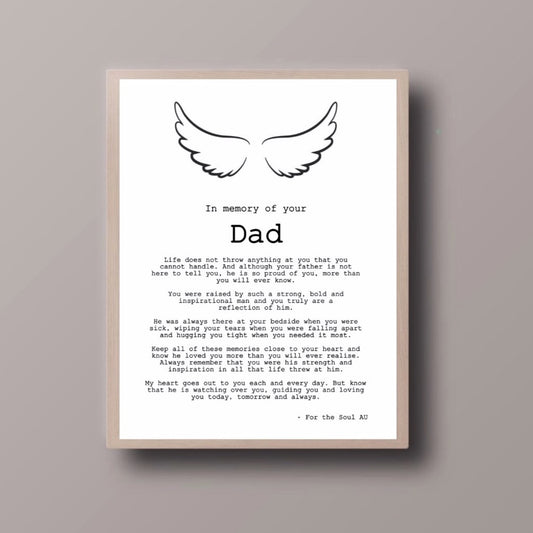 In Memory of your Dad