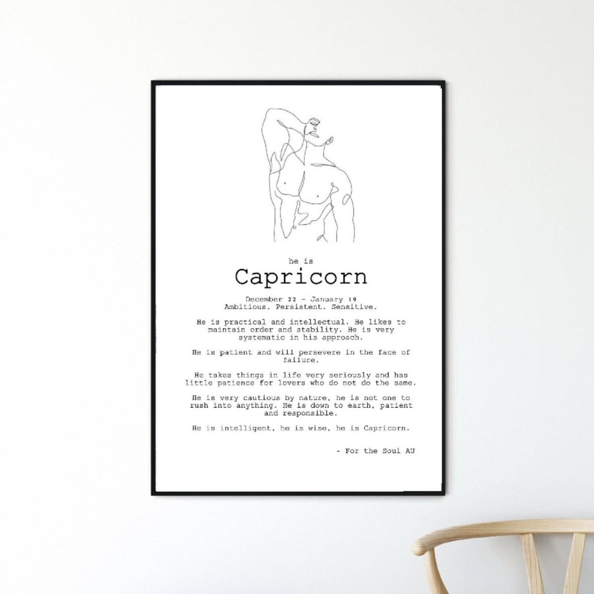 He is Capricorn