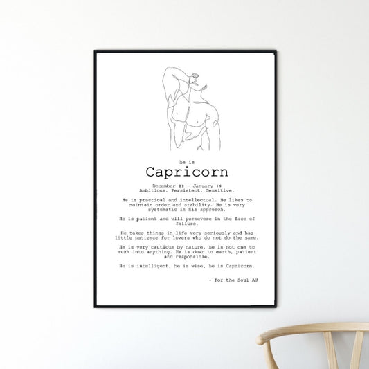 He is Capricorn