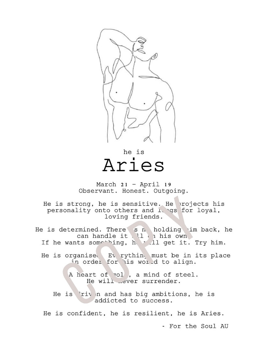 He is Aries