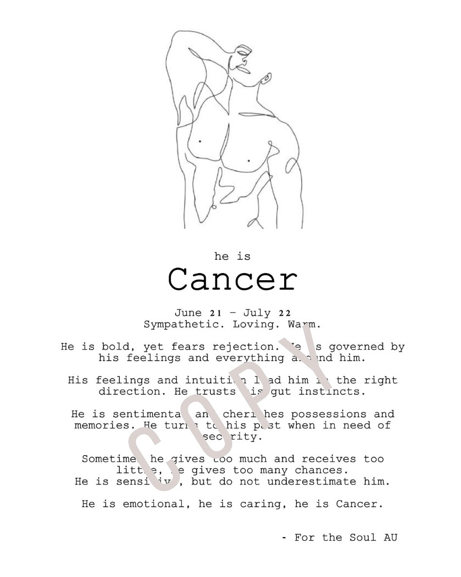 He is Cancer