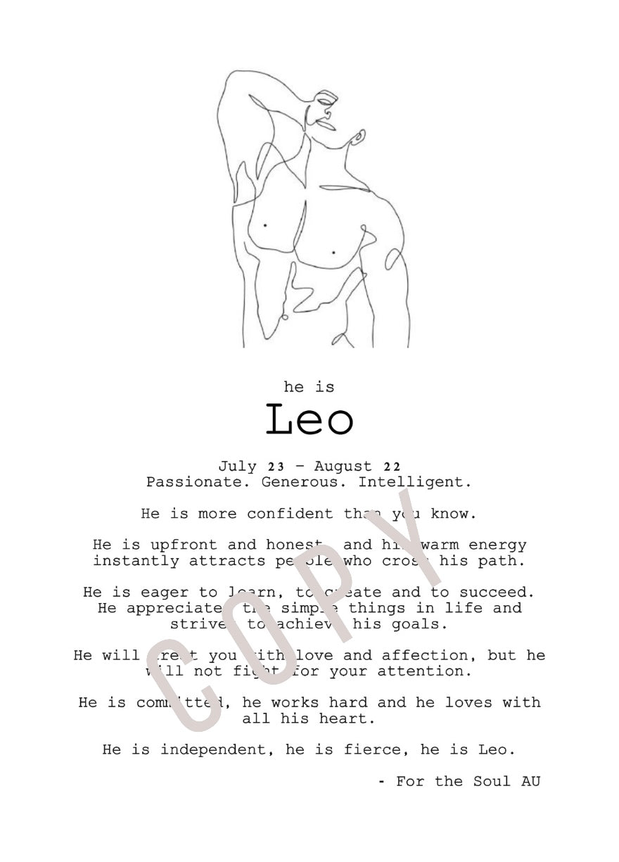He is Leo