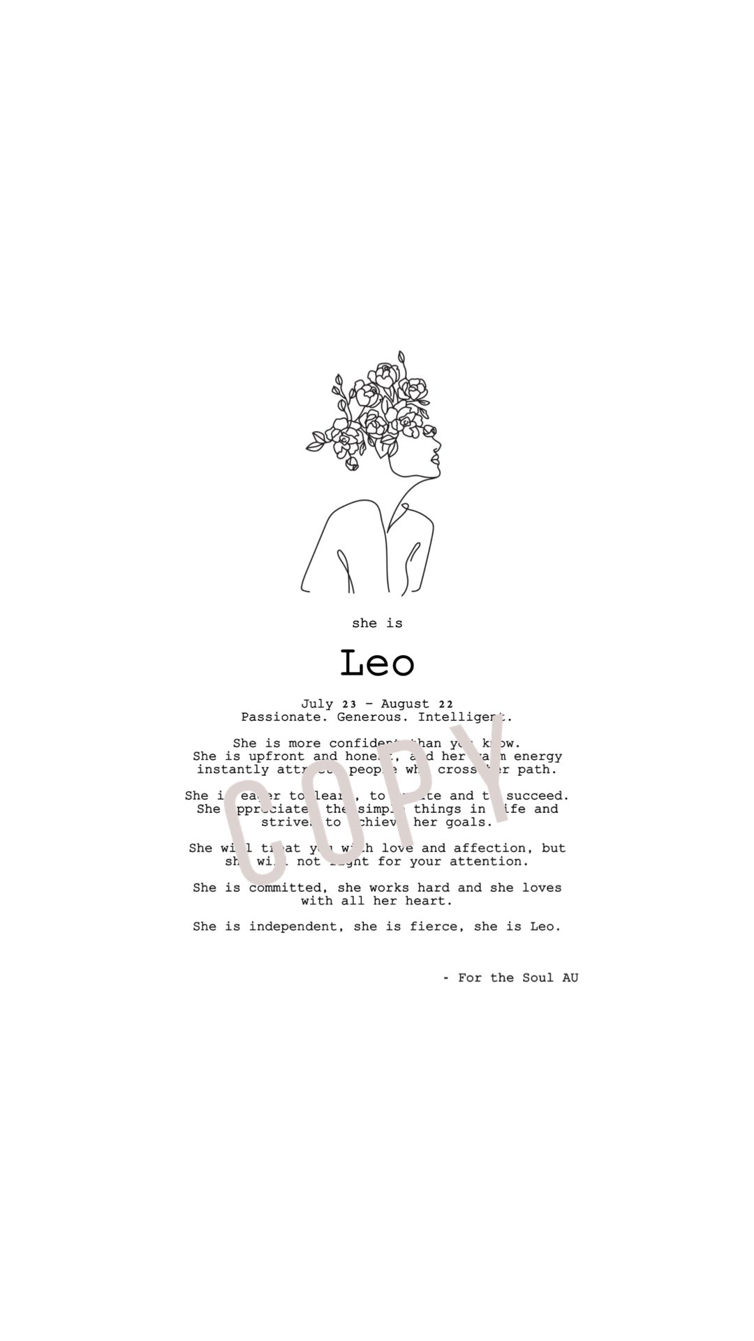 She is Leo