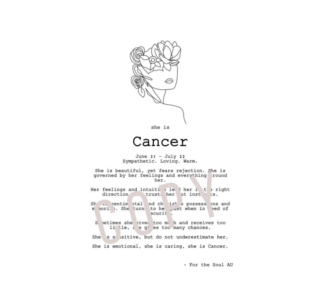 She is Cancer